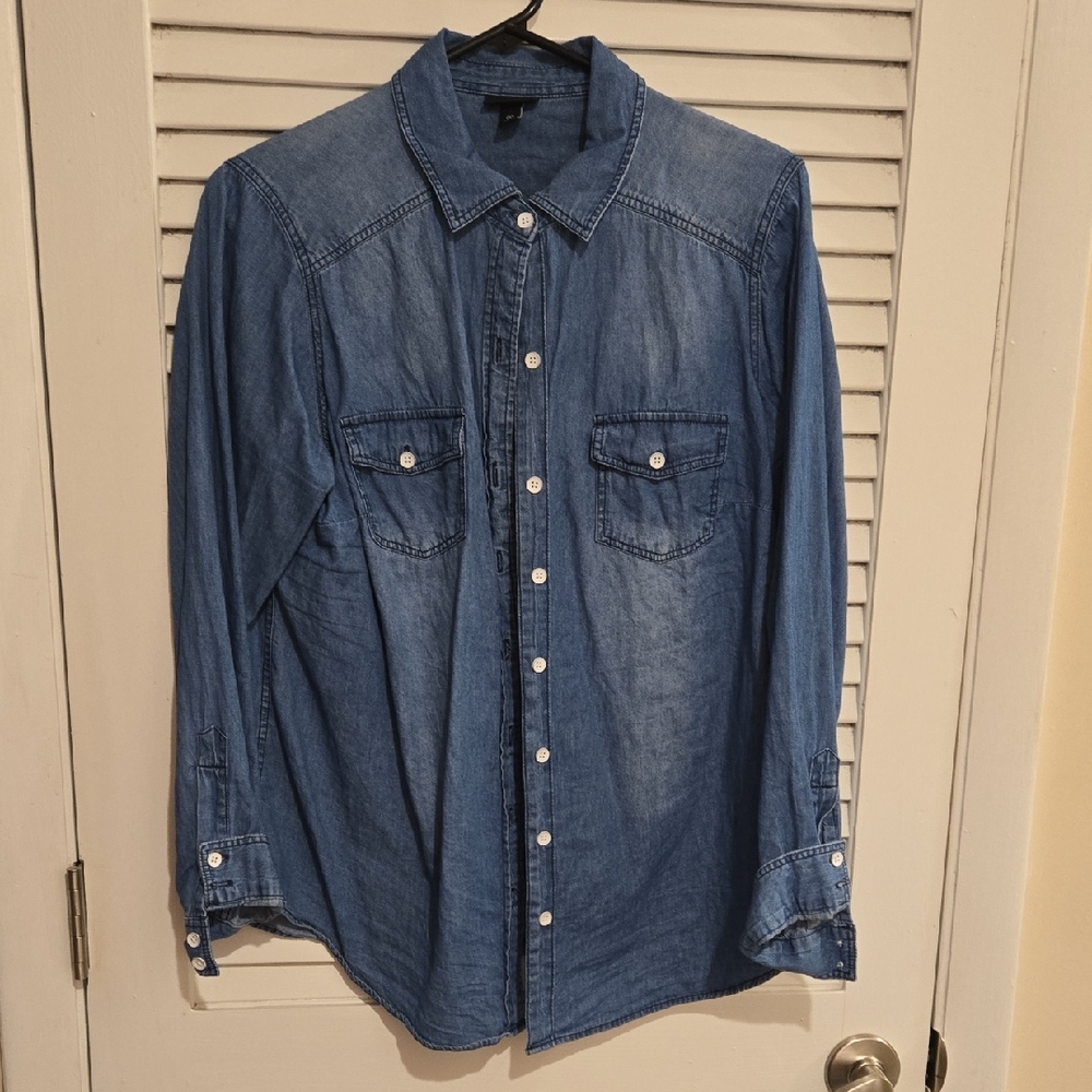 NWOT Torrid Denim Button-Down Shirt